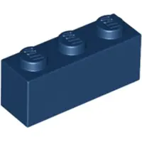 LEGO 250 Stück 3622 Stein Brick 1x3 Part Basic Steine 250 Dunkelblau