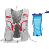 Lixada Trinkrucksack Rucksack mit 2L Wasserblase Superleichte, atmungsaktive Trinkweste zum Laufen im Freien, Radfahren, Klettern