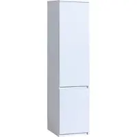 Bettso Schmaler Kleiderschrank mit Einlegeböden Arca weiß