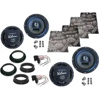 DSX Hifonics Boxen Set für VW Jetta 1K5 1KM Bj 05-10 Tür vorne hinten Dämmmatte 360W