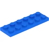 LEGO 2x6 Platte 3795 - 100 Stück Blau