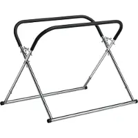 Wiltec Klappbarer Windschutzscheibenständer, höhenverstellbar 80-100 cm, belastbar bis 75 kg, Reparaturständer, Scheibenbock, Lackierständer