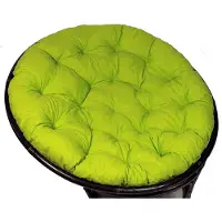 Rattani Polster für Papasansessel , Auflage , Ersatzpolster Papasan D 130 cm , Stoff Loneta hell grün