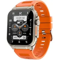 Decdeal A70 1,96 Zoll Smartwatch, IP68 wasserdicht, Sportuhr, BT5.0, intelligenter Fitness-Tracker, Multifunktionsuhr, kompatibel mit Android 4.4/iOS 8.0