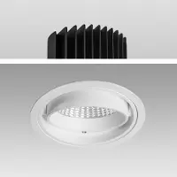 Mextronic LED Einbaustrahler Genius 40W 930 Warmweiß S6071 Ø 150mm