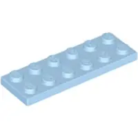 LEGO 2x6 Platte 3795 - 50 Stück Helles Hellblau