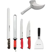 Pirge Profi Kebab Messer Set für Shawarma Shop - Dönermesser Set 6 TLG