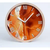 Tulup Holzuhr 30fi cm wanduhr - weiße Spitzen - Schlucht