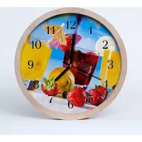 Tulup Holzuhr 20fi cm wanduhr - Cocktail