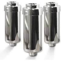 Fitaqua 3x Duschfilter chrom Wasserfilter zum Wohle Ihrer Haut BPA-frei