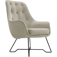 Mirjan 24 Sessel Ezo, Wohnzimmersessel vom Hersteller, Metallfüße Schwarz pulverbeschichtet, Polstersessel (Farbe: Velluto 02)