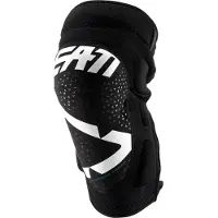 Leatt 3DF 5.0 Zip Weiß Motocross Knieprotektoren Größe S-M