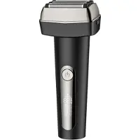 Zelurxx Elektrischer Rasierer Herren 5-Kopf Folienrasierer nass/trocken, LED Display, USB-C, Bart- & Präzisionstrimmer, wasserdicht, Reise-Locks, Schwarz