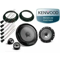 DSX Kenwood komponenten Lautsprecher Einbau Set Tür passend für VW T6 T5 Bus Multivan 300 Watt