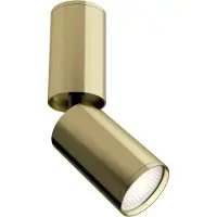 Licht-Erlebnisse Spot Strahler Aluminium verstellbar 5,2 cm breit in Messing GU10