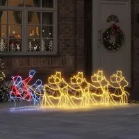 vidaXL "Schlussverkauf" Weihnachtsdekoration mit 1224 LEDs Mehrfarbig 69x79 cm PVC C13124