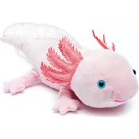 Uni Toys Uni-Toys - Axolotl (rosa) - 32 cm (Länge) - Plüsch-Wassertier - Plüschtier, Kuscheltier