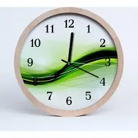Tulup Holzuhr 30fi cm wanduhr - Kunst abstrakte Linien