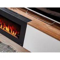 Xl Moebel Gmbh Wohnzimmer TV Ständer mit Kamin Wohnwand Wandregal Holz Möbel Neu