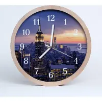 Tulup Holzuhr 20fi cm wanduhr - Stadt