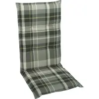 GO-DE Textil, Sesselauflage hoch, Karo grau, 19230-01