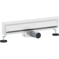 vidaXL Wandmontierter Duschablauf Silber 50 cm Edelstahl 304