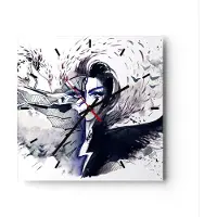 ARTTOR Wanduhr - Quadrat - Glasuhr - Erwachsene emotional Fantasie - 30x30cm - Schleichendes Uhrwerk - Lautlos - zum Aufhängen bereit - Dekoration Modern - Wanddekoration aus Glas - C3AC30x30-3062
