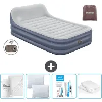 Bestway Luftmatratze - 2-Personen - 152 x 226 x 46 cm - Grau - Inklusive Zubehör