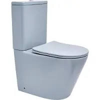 Siko SAT Infinitio Stand-Kombi-WC spülrandlos inkl. WC-Sitz Absenkautomatik, Blau matt