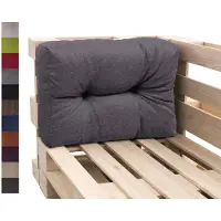 Sunnypillow Palettenkissen Auflage Set für Europaletten Indoor und Outdoor Palettenpolster Palettensofa Kissen mit schöner Steppung viele Größen Seitenkissen 65 x 40