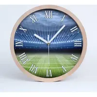 Tulup Holzuhr 20fi cm wanduhr - weiße Spitzen - Stadion