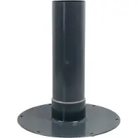 Fleck Flachdach-Unterteil mit Flansch aus Hart PVC DN 70