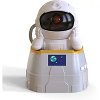 Douself Astronauten-Projektorlampe, buntes Sternenprojektions-Nachtlicht mit Timer und Fernbedienung, Nachtlicht fuer Kinder und Erwachsene, Schlafzimmer, Heimdekoration