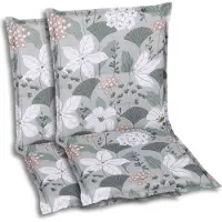 GO-DE Textil, Sesselauflage Niederlehner, 2er-Set, Farbe: grün, Maße ca.: 100 cm x 50 cm x 6 cm
