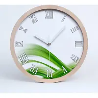 Tulup Holzuhr 20fi cm wanduhr - weiße Spitzen - abstrakcjaala