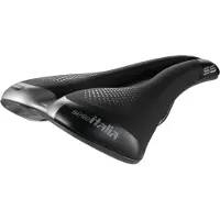 Selle Italia S5 Superflow, Fahrradsattel, Straßenrennen, Unisex, Schwarz, Muster, Halbrund