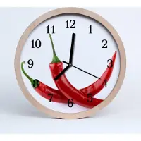 Tulup Holzuhr 30fi cm wanduhr - Chilli Küche