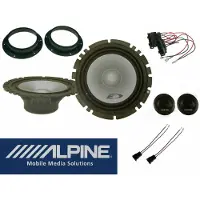 DSX Alpine passend für Skoda Octavia II 1Z Audio Lautsprecher Set Tür vorne 2 Wege 280 Watt System
