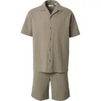 Jack & Jones Set Hemd und Stoffshorts Tyson 12297649 Grün Relaxed Fit