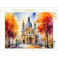 CALVENDO Puzzle Invalidendom im Herbst | 1000 Teile Lege-Größe 64x48cm Foto-Puzzle für glückliche Stunden