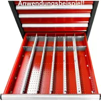 Paulimot Einteilungsmaterial-Set für Schubladenschrank, 219-teilig