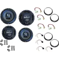 DSX Hifonics Lautsprecher für Ford Tourneo Costum Baujahr 2013-2021 Tür vorne hinten 360 Watt