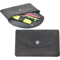Sonnenleder Stiftetui Leder Schlamper Stifteetui Etui Tasche Hempel schwarz 801-407-02