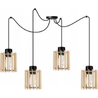 Light11 HOME Moderne Led-Deckenhängelampe Aus Holz