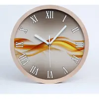 Tulup Holzuhr 20fi cm wanduhr - weiße Spitzen - abstrakcjaale