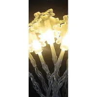 Gravidus 20 LED Lichterkette Innen Warmweiß, Design:Schneeflocken