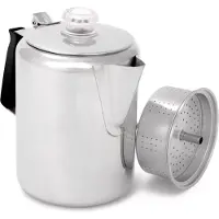 GSI Edelstahl Silikon Glacier Kaffeemaschine Mit Griff 9 Tasse