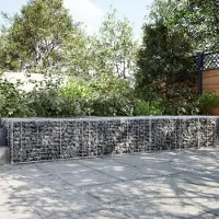 vidaXL "2026 Promotion" Gabione mit Deckel - Hochbeet - 300x100x50 cm - Verzinktes Eisen - Beete CC15797