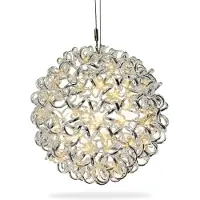 Gartenpirat Aluminium-Drahtkugelkugel 40 cm mit 200 LED warmweiß Timer-Funktion stilvolle Beleuchtung