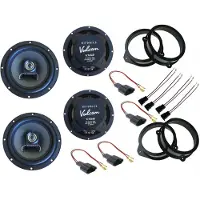 DSX Hifonics Lautsprecher für Audi A4 B6 8E Baujahr 2000–2004 Tür vorne hinten 360 Watt